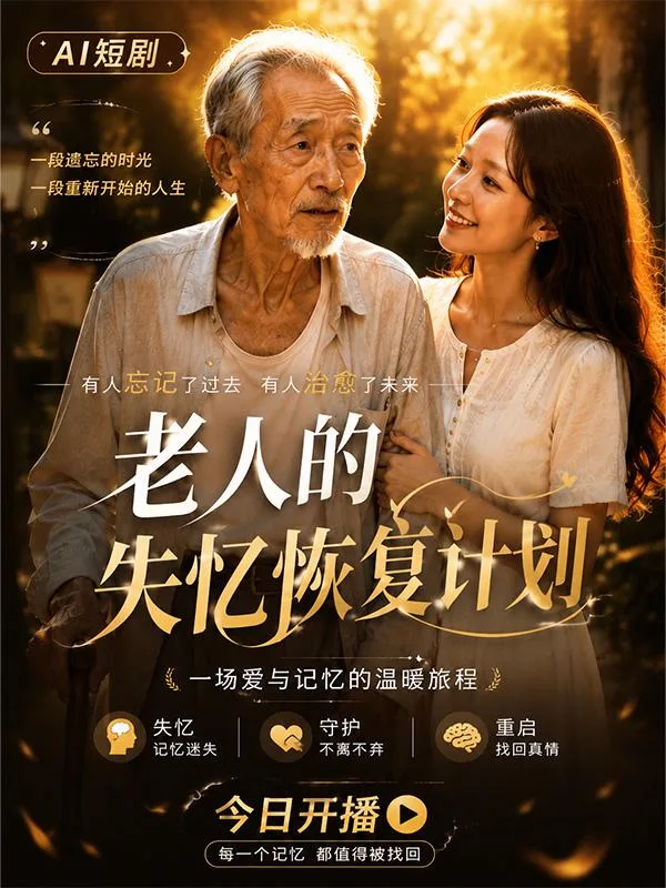 老人的失忆恢复计划 ai成人短剧 老头操军官 海报