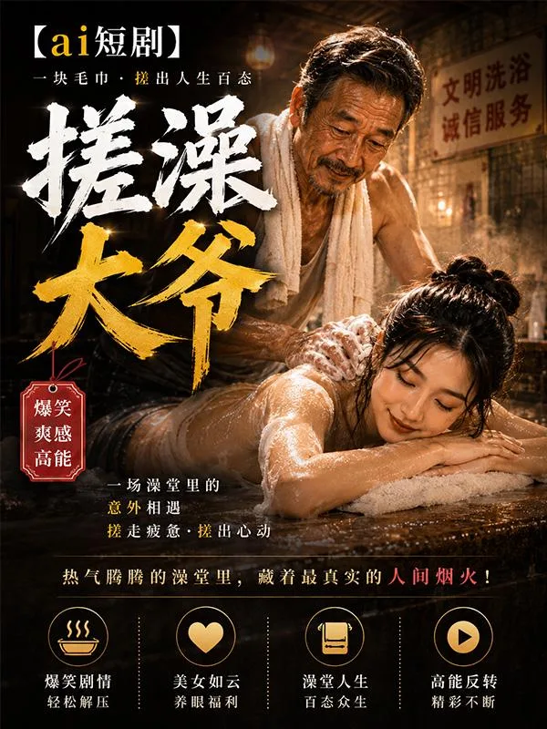 搓澡大爷 露两点 海报
