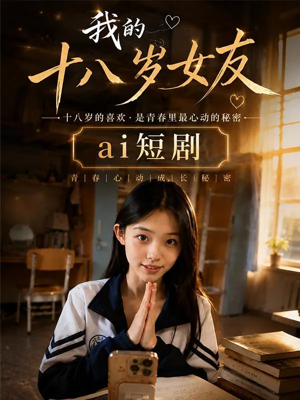 我的十八岁女友 青春恋人甜蜜 ai短剧 校园恋爱缠绵 初恋情欲故事 海报