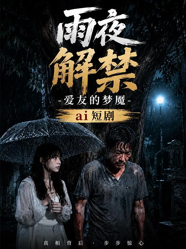 雨夜解禁室友的老爸 雨夜亲密接触 ai短剧 室友老爸情欲 解禁缠绵故事 海报