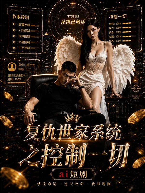 复仇世家之我有系统控制一切 系统控制美女 ai短剧 复仇情欲故事 世家缠绵 海报