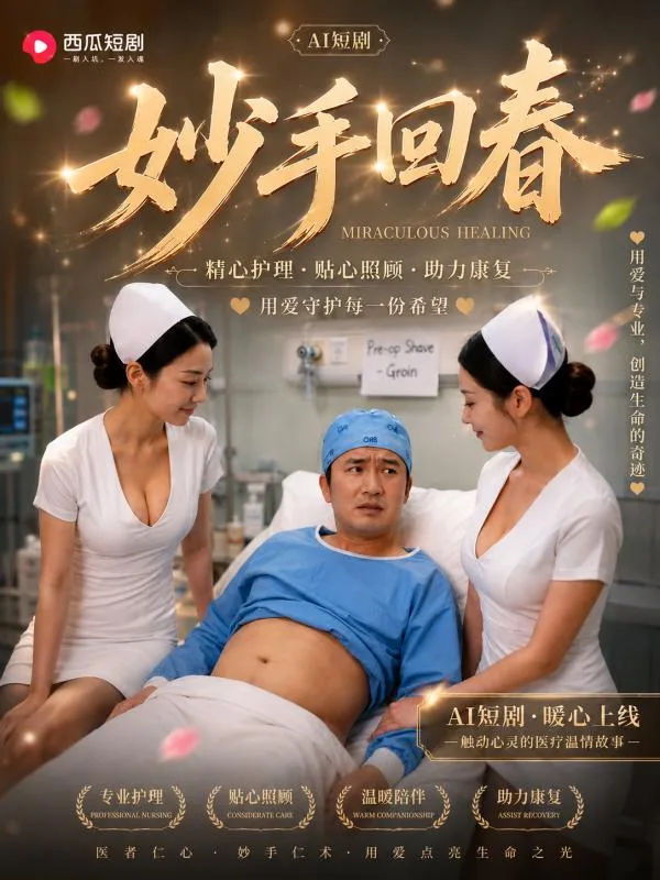 妙手回春 AI短剧 医者仁心 亲密救治展开 故事发展好温暖啊 海报