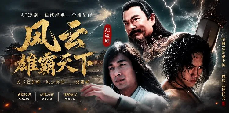 风云雄霸天下 楚楚 与 第二梦 深夜在密室里惨遭无情反派拷问 ai成人 画面极具视觉冲击力让人看得浑身燥热 ai短剧 海报