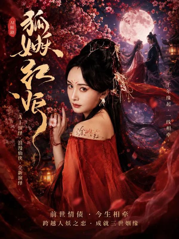 狐妖小红娘 杨幂 领衔众女神深夜在古风密室里尽情释放妩媚 ai成人 画面极具冲击力让人看得心跳加速 ai短剧 海报