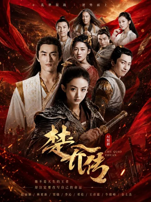 楚乔传 女刺客楚乔与男主战场肢体纠缠情欲升温 古装权谋暧昧 ai短剧 海报