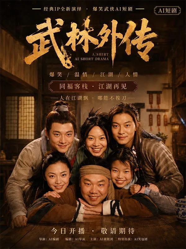 闫妮 姚晨 倪虹洁 武林外传魔改 ai短剧 三女同台热舞 身材撩人让人浮想联翩 海报
