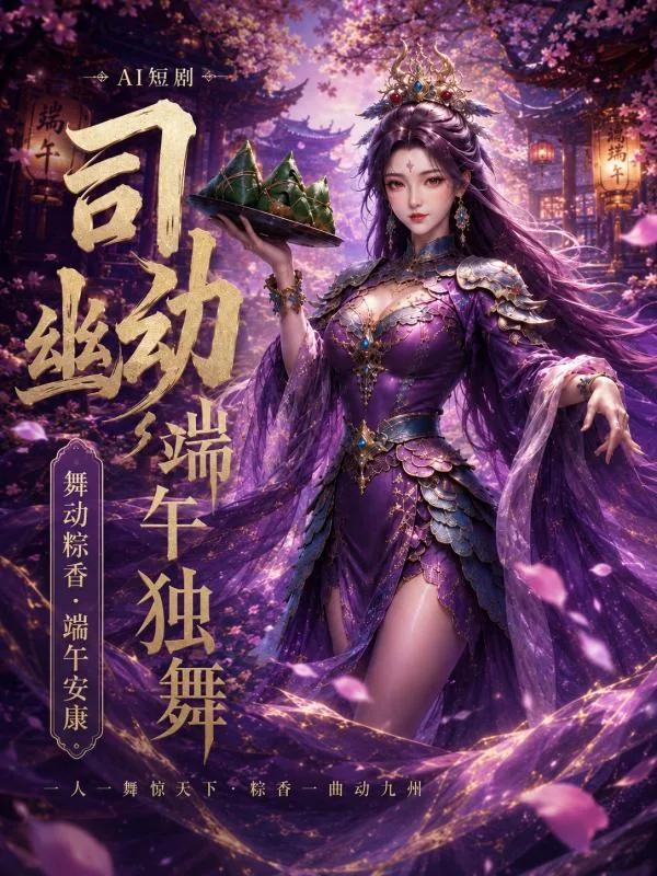 司幽幼端午独舞 AI短剧 端午独舞 神秘魅力展开 故事发展好优雅啊 海报