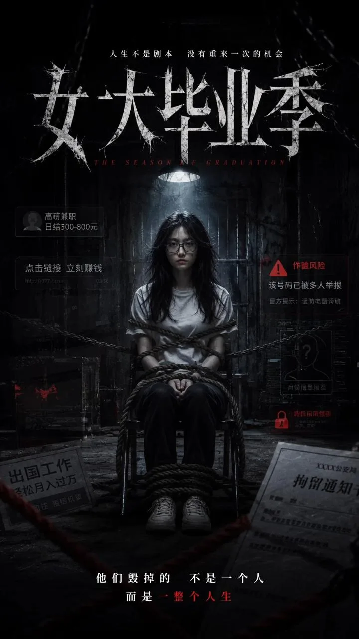 女大学生毕业季 海报